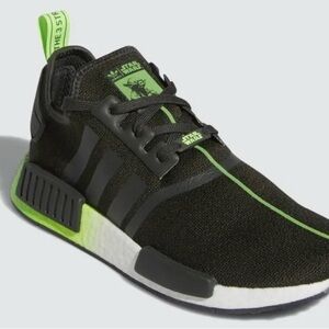 Adidas Star Wars Black and Neon Green Shoes